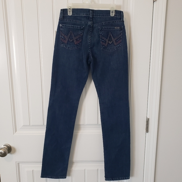 7 For All Mankind Girls Roxanne Skinny Jeans Size 14 Blue NWT - Picture 5 of 11